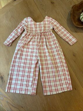 Ollie Jay picnic plaid jumper romper